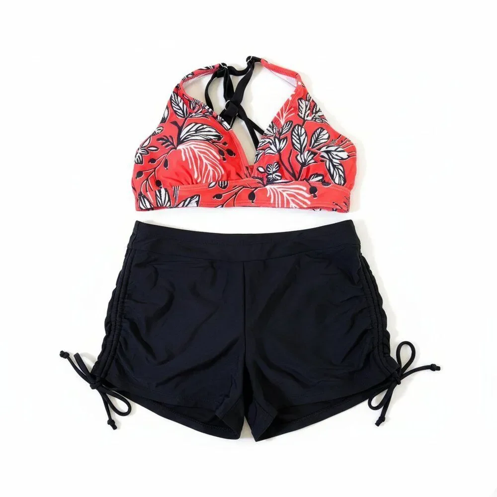 Yonique 3 Piece Tankini Swimsuits Size XS